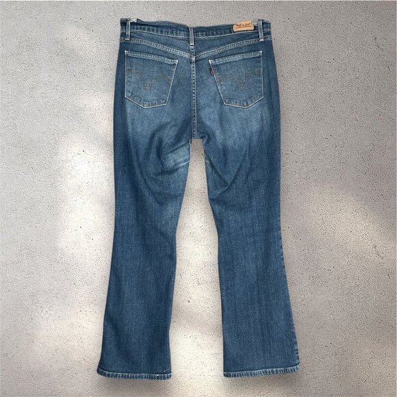 Levi's 515 Bootcut Jeans Women's 8 W30 L27 Blue Denim Flared Coastal Cowgirl Y2K - Picture 2 of 9